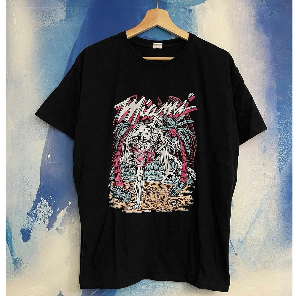 Warren Lotas Miami Vice Skeleton T-Shirt Men’s Size XL Swole gym